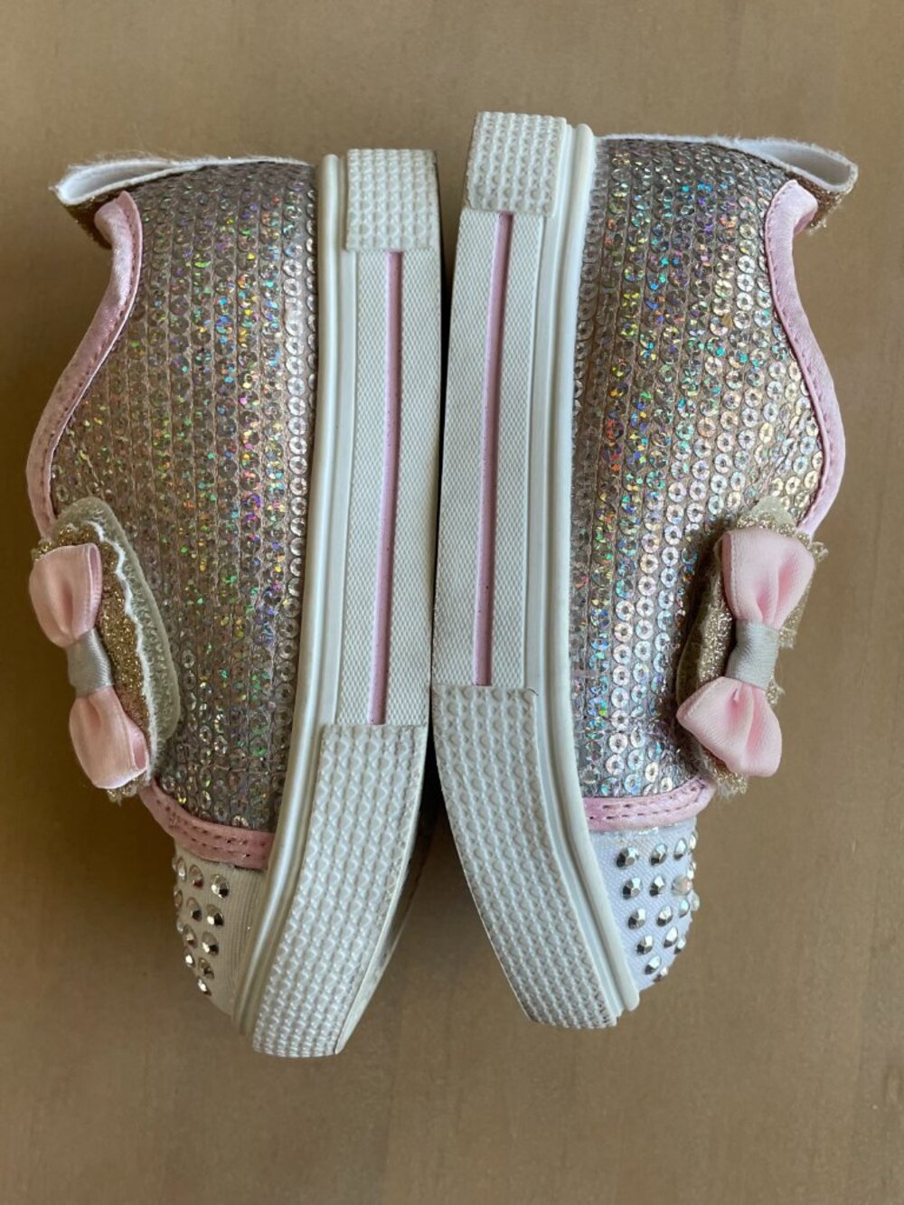 Entire Closet $5! S Sport by Skechers Toddler Girl Lexi Light Up Pink Glitter - Picture 10 of 12